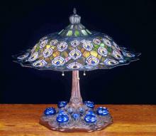 Luma-Spec Lighting 49869 - 26.5" High Tiffany Peacock Feather Table Lamp