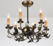 Luma-Spec Lighting 50095 - 19" Wide Oak Leaf & Acorn 6 LT Mini Chandelier