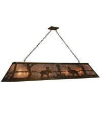 Luma-Spec Lighting 50120 - 72"L Moose at Lake Oblong Pendant