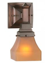 Luma-Spec Lighting 50357 - 5"W Bungalow Frosted Amber Wall Sconce