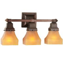 Luma-Spec Lighting 50362 - 20"W Bungalow Frosted Amber 3 LT Vanity Light