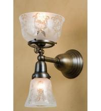 Luma-Spec Lighting 50755 - 7" Wide Revival Gas & Electric 2 Light Wall Sconce