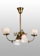 Luma-Spec Lighting 50756 - 28" Long Revival Gas & Electric 4 Light Oblong Chandelier