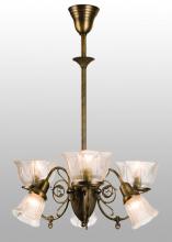 Luma-Spec Lighting 50758 - 26" Wide Revival Gas & Electric 6 Light Chandelier