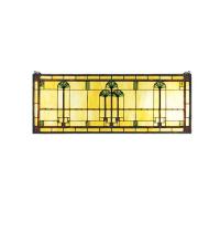 Luma-Spec Lighting 50825 - 35"W X 13"H Ginkgo Stained Glass Window