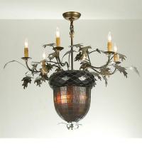 Luma-Spec Lighting 50859 - 36"W Greenbriar Oak 6 Arm Chandelier