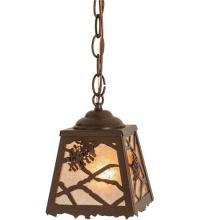 Luma-Spec Lighting 50940 - 6"Sq Spruce Pine Mini Pendant