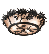 Luma-Spec Lighting 51000 - 20" Wide Oak Leaf & Acorn Flushmount