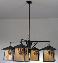 Luma-Spec Lighting 51132 - 60" Wide Stillwater Winter Pine 4 Light Chandelier
