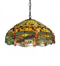 Luma-Spec Lighting 51185 - 20" Wide Tiffany Hanginghead Dragonfly Pendant
