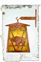 Luma-Spec Lighting 51494 - 7.5"W Lone Grizzly Bear Hanging Wall Sconce