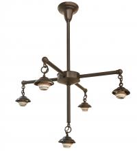 Luma-Spec Lighting 51805 - 25" Wide Craftsman 5 Light Chandelier Hardware