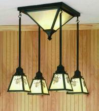 Luma-Spec Lighting 52007 - 21"Sq Winter Pine 4 Arm Flushmount