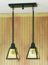 Luma-Spec Lighting 52018 - 17"L Winter Pine 2 LT Island Pendant