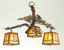 Luma-Spec Lighting 52350 - 28"W Pine Branch Valley View 3 LT Chandelier