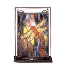 Luma-Spec Lighting 56831 - 9.5"W X 10.5"H Dragonfly Lighted Mini Tabletop Window