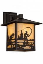 Luma-Spec Lighting 63713 - 9" Square Seneca Fly Fisherman Wall Sconce