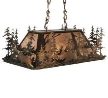 Luma-Spec Lighting 65108 - 35" Long Moose Through the Trees Oblong Pendant