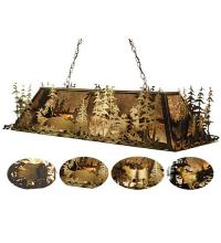 Luma-Spec Lighting 65296 - 54"L Wildlife at Pine Lake Oblong Pendant