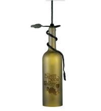 Luma-Spec Lighting 65761 - 3"W Personalized Etched Grapes Wine Bottle Mini Pendant