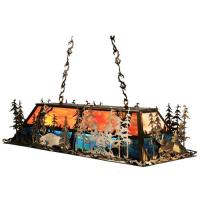 Luma-Spec Lighting 66123 - 53" Long Moose Through the Trees Oblong Pendant