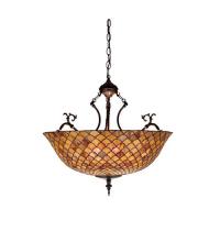 Luma-Spec Lighting 67381 - 24"W Tiffany Fishscale Inverted Pendant