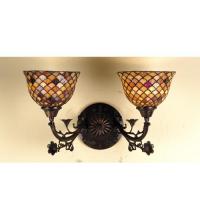 Luma-Spec Lighting 67383 - 17.5"W Tiffany Fishscale 2 LT Wall Sconce