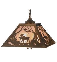 Luma-Spec Lighting 68151 - 16"Sq Moose at Dawn Pendant