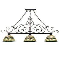 Luma-Spec Lighting 68212 - 67.5" Long Tiffany Roman 3 Light Georgia Scroll Island Pendant