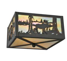 Luma-Spec Lighting 68282 - 10"Sq Moose at Lake Flushmount