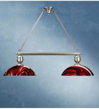Luma-Spec Lighting 68804 - 48.5"L Deco Ball 2 LT Cabernet Swirl Island Pendant