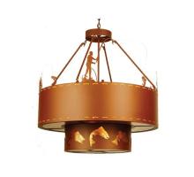 Luma-Spec Lighting 68924 - 36"W Fly Fishing Creek Inverted Pendant