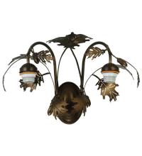 Luma-Spec Lighting 68931 - 17.5"W Greenbriar Oak Antique Copper 2 LT Wall Sconce Hardware