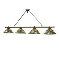 Luma-Spec Lighting 69269 - 72" Long Tiffany Rosebush 4 Light Island Pendant
