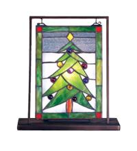 Luma-Spec Lighting 69658 - 9.5"W X 10.5"H Christmas Tree Lighted Mini Tabletop Window