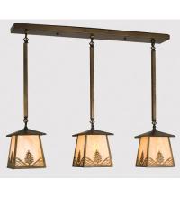 Luma-Spec Lighting 70093 - 37" Long Pinecone 3 Light Island Pendant