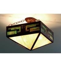 Luma-Spec Lighting 71037 - 16"Sq Southwest Mission Inverted Pendant