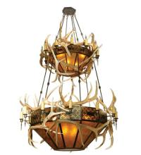 Luma-Spec Lighting 71372 - 66" Wide Antlers Elk 2 Tier Chandelier