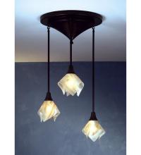 Luma-Spec Lighting 72619 - 24"W Metro Blush Swirl 3 LT Cascading Pendant