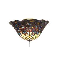 Luma-Spec Lighting 72649 - 16"W Tiffany Peacock Feather Fan Light Fixture
