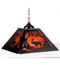 Luma-Spec Lighting 73342 - 16"Sq Moose at Dawn Pendant