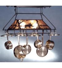 Luma-Spec Lighting 73371 - 40" Long Moose at Lake Pot Rack
