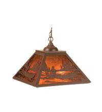 Luma-Spec Lighting 74032 - 16" Square Canoe At Lake Pendant