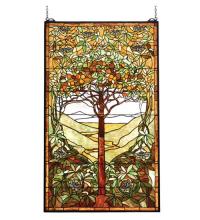 Luma-Spec Lighting 74065 - 29"W X 48"H Tiffany Tree of Life Stained Glass Window