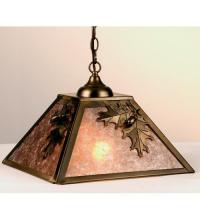 Luma-Spec Lighting 76317 - 16" Square Oak Leaf & Acorn Pendant