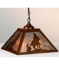 Luma-Spec Lighting 76321 - 16"Sq Cowboy Pendant