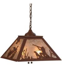 Luma-Spec Lighting 76323 - 16"Sq Quail Hunter W/Dog Pendant