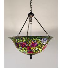 Luma-Spec Lighting 77786 - 24"W Tiffany Rosebush Inverted Pendant