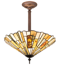 Luma-Spec Lighting 77801 - 17" Wide Delta Jadestone Inverted Pendant