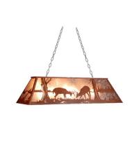 Luma-Spec Lighting 79726 - 48"L Battling Bucks Oblong Pendant
